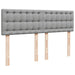 Pat box spring cu saltea, gri deschis, 140x190 cm, textil - WALTI WALTI