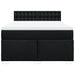 Pat box spring cu saltea, negru, 140x190 cm, textil - WALTI WALTI