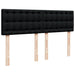 Pat box spring cu saltea, negru, 140x190 cm, textil - WALTI WALTI