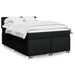 Pat box spring cu saltea, negru, 140x190 cm, textil - WALTI WALTI