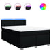 Pat box spring cu saltea, negru, 140x200 cm, textil - WALTI WALTI
