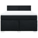 Pat box spring cu saltea, negru, 140x200 cm, textil - WALTI WALTI