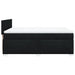 Pat box spring cu saltea, negru, 140x200 cm, textil - WALTI WALTI