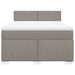 Pat continental cu saltea gri taupe 140x200 cm material textil - WALTI WALTI