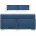 Pat continental cu saltea, albastru, 140x200cm, material textil - WALTI WALTI