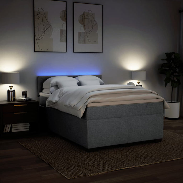 Pat continental, gri deschis, 140x200 cm, material textil - WALTI WALTI