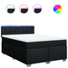 Pat box spring cu saltea, negru, 140x200 cm, textil - WALTI WALTI