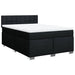 Pat box spring cu saltea, negru, 140x200 cm, textil - WALTI WALTI