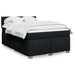 Pat box spring cu saltea, negru, 140x200 cm, textil - WALTI WALTI