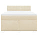 Pat continental cu saltea, crem, 140x200 cm, material textil - WALTI WALTI