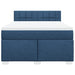 Pat continental cu saltea, albastru, 140x200cm, material textil - WALTI WALTI