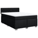 Pat box spring cu saltea, negru, 140x200 cm, textil - WALTI WALTI