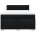 Pat box spring cu saltea, negru, 140x200 cm, textil - WALTI WALTI