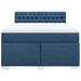 Pat continental cu saltea, albastru, 140x200cm, material textil - WALTI WALTI