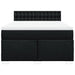Pat box spring cu saltea, negru, 140x200 cm, textil - WALTI WALTI