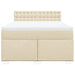 Pat continental cu saltea, crem, 140x200 cm, material textil - WALTI WALTI
