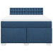 Pat continental cu saltea, albastru, 140x200cm, material textil - WALTI WALTI