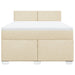 Pat box spring cu saltea, crem, 160x200 cm, material textil - WALTI WALTI
