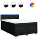 Pat box spring cu saltea, negru, 160x200 cm, textil - WALTI WALTI