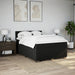 Pat box spring cu saltea, negru, 160x200 cm, textil - WALTI WALTI