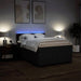 Pat box spring cu saltea, negru, 160x200 cm, textil - WALTI WALTI