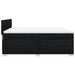 Pat box spring cu saltea, negru, 160x200 cm, textil - WALTI WALTI
