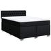 Pat box spring cu saltea, negru, 160x200 cm, textil - WALTI WALTI
