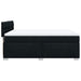 Pat box spring cu saltea, negru, 160x200 cm, textil - WALTI WALTI
