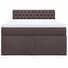 Pat box spring cu saltea, maro închis, 160x200 cm, textil - WALTI WALTI