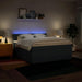 Pat box spring cu saltea, albastru, 180x200 cm, material textil - WALTI WALTI