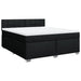 Pat box spring cu saltea, negru, 180x200 cm, catifea - WALTI WALTI