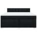 Pat box spring cu saltea, negru, 180x200 cm, catifea - WALTI WALTI