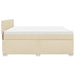 Pat continental cu saltea, crem, 180x200 cm, textil - WALTI WALTI