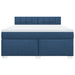 Pat box spring cu saltea, albastru, 180x200 cm, material textil - WALTI WALTI