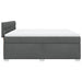 Pat box spring cu saltea, gri închis, 180x200 cm, textil - WALTI WALTI