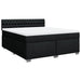 Pat box spring cu saltea, negru, 180x200 cm, catifea - WALTI WALTI