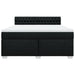 Pat box spring cu saltea, negru, 180x200 cm, catifea - WALTI WALTI