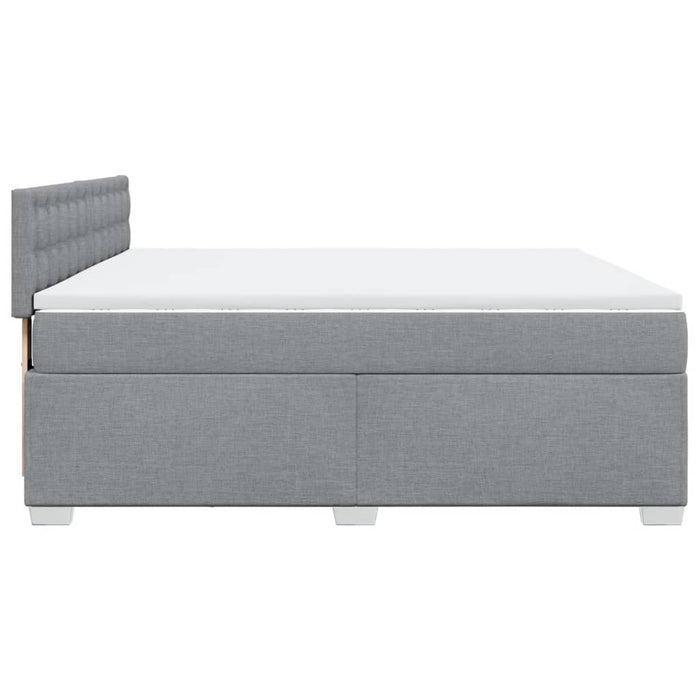 Pat continental, gri deschis, 180x200 cm, material textil - WALTI WALTI
