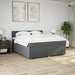 Pat box spring cu saltea, gri închis, 180x200 cm, textil - WALTI WALTI