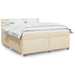 Pat continental cu saltea, crem, 180x200 cm, textil - WALTI WALTI