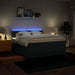 Pat box spring cu saltea, albastru, 180x200 cm, material textil - WALTI WALTI
