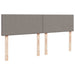 Pat box spring cu saltea, gri taupe, 200x200 cm, textil - WALTI WALTI