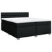 Pat box spring cu saltea, negru, 200x200 cm, textil - WALTI WALTI