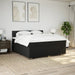 Pat box spring cu saltea, negru, 200x200 cm, textil - WALTI WALTI