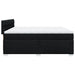 Pat box spring cu saltea, negru, 200x200 cm, textil - WALTI WALTI