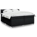 Pat box spring cu saltea, negru, 200x200 cm, textil - WALTI WALTI
