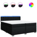 Pat box spring cu saltea, negru, 200x200 cm, textil - WALTI WALTI