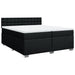 Pat box spring cu saltea, negru, 200x200 cm, textil - WALTI WALTI