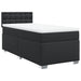 Pat continental cu saltea, negru, 80x200 cm, piele ecologică - WALTI WALTI