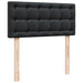 Pat continental cu saltea, negru, 80x200 cm, piele ecologică - WALTI WALTI